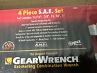 New Gearwrench Lg 4 Pc Sae Ratcheting Comb  Wrench Set 13 16   7 8   15 16    1 
