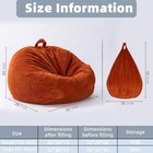 48  Corduroy Stuffed Animal Storage Bean Bag Cover  Green