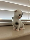 1970   s Painted Bisque Rose O neill Kewpie Dog Figurine As Is