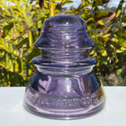 Cd 154 Lite Purple Whitall Tatum Co  No 1 Sb Glass Insulator -nice Condition