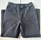 Vintage Usa Levi s 550 Relaxed Fit Tapered Leg Jeans Womens 10 S Black Denim