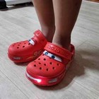 New Kid   s Light-up Lightning Mcqueen Nwt Kid Shoe Clog Disney C9-j3 Sizes