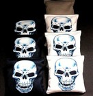 Man Of Steel Skull Harley Bikers 8 Aca Regulation Custom Cornhole Bags B275