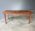 Rustic French Dining Table farm Work Table desk In Solid Oak And Chestnut Wood