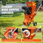 Wood Chipper Shredder Mulcher 12 Hp Heavyduty Gas Powered 6 7    420cc 8 6kw