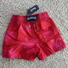 Nwt 100  Authentic Vilebrequin Swim Trunks - 2 Years - Kids - Red - Turtles