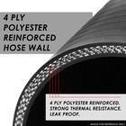 2  Id 12 long 4-ply Black Silicone Hose Turbo intake intercooler Pipe Coupler