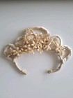 Antique Vintage Wedding Wax Crown Flowers Headband 1920s Bridal Headpiece