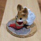 Wee Forest Folk M-142 Chris-mouse Stocking Retired Signed Ap  No Wff Box 1986