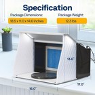 Airbrush Paint Spray Booth Kit Dual Fans W  Led Lights Turn Table   Filter Hose