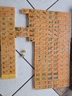 Vintage Butterscotch Mah Jongg Mah Jong Set Bakelite 110 Tiles 4 Racks
