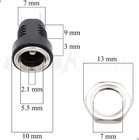 5 Pc  Dc Power Supply Female Jack Socket Panel Mount 5 5mm X 2 1mm Usa Seller 
