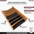 Rev-a-shelf Deep Drawer Divider Insert For 33   -36    Base Cabinet Drawers