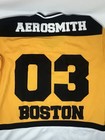 Vintage 2003 Aerosmith Tour Boston Bruins Hockey Giant Tag Yellow Jersey  m 