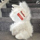 Dan Dee White Reindeer Plush Stuffed Animal W  Antlers Hang Tag 2020