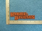 1  Thin Orange Harley Davidson Motorcycle  Iron On Patch  Free Shipping