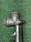 Keystone 5 Manual Meat Grinder Hand Crank Metal Silver Collectible