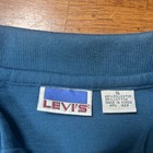 Vintage Levi   s Henley Shirt Men   s Size Small Blue Long Sleeve 1989