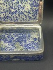 Antique Lapis Lazuli Stone Trinket Box Sterling Silver B t c Co  Ltd Stunning 
