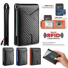 Slim Mens Wallet With Money Clip Leather Rfid Blocking Bifold Credit Card Holder