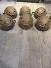 Unbranded Tan High Cut Training bump Helmets W  Polymer Rails  Mixed Grades A-d