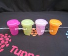 Tupperware Impressions Tumbler Pencil Sharpener Set Of 4 Assorted Color Rare New