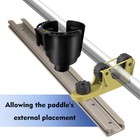 Edsrdplt 1006 2 Pcs Extend Kayak Paddle Holder Kayak Track Mount Accessories    