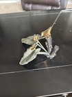 Bird Small Bronze Statue Japanese Metalwork Figurine
