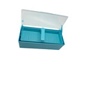 Plasdent 208gst-2 Germicide Tray With Clear Lid Blue 10 3 8  X 4  X 3 1 4 
