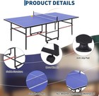 8ft Foldable Ping Pong Table Set portable With Net paddles   Balls  Indoor Games