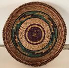 Vtg  Northwest Coast Makah Native Hand Woven Treasure Basket W  Neutral Design