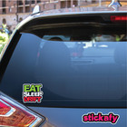 Eat Sleep Drift Vinyl Sticker For Laptop Car Decal Boat Aussie Funny