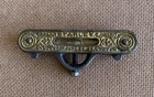 Ornate Vintage Stanley Cast Iron And Brass Pocket Line Level Antique Tool
