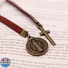 Blbmh Handmade Leather Bible Bookmark Ribbon Book Marker Cross Christian Gift