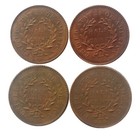---liberty Cap Half Cent 1794 1795 1796 1797 Copper    4 Pieces   ---