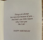 Vintage Happy Birthday Sister Tea Party Cat Little Lovables Carlton Cards Unused