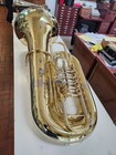 New Alexander 163 Cc Tuba  Key Of C  Yellow Brass  5 Valves  Lacquered W garland