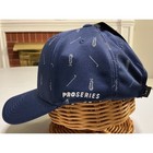 Pga Tour Pro Series Golf Hat Peacoat Blue Club Print Adjustable Cap Fast Ship