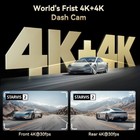 Redtiger F77 Dash Cam 4k 4k Starvis2 Dual Imx678 Voice Control 5 8ghz Wifi