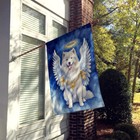 Samoyed My Angel Flag Canvas House Size Dac7070chf