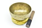 5 Inch Authentic Antique Old Tibetan Hand Hammared Singing Bowl From Nepal 