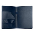 Padfolio Portfolio Binder  Faux Leather Folder  Resume Interview Legal Blue
