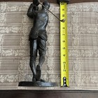 Large Bronze Cast Golf Golfing Statue Heavy 5lb 11oz - 12 Inches High