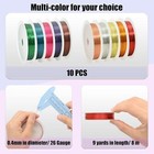 10rolls Aluminum Wire Jewelry Wire Craft Colored Beading Wire For Jewelry Making