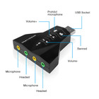 3d  Dual Usb Audio Sound Card Digital Dual Virtual 7 1 Usb 2 0 Audio Adapter