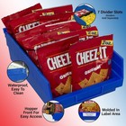 Akro-mils 12 Pack Plastic Storage Shelf Bins  Space-saving Organizers  Blue