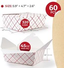 Take Out Boxes 60 Pack 45oz White Cardboard Paper Togo Chinese Takeout Contain