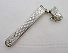 Reo Sterling Silver Needle Case Pendant Collectible Sewing Notion