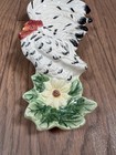 Vintage Hand-painted Ceramic Rooster Spoon Rest