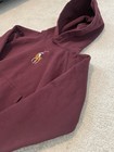 Polo Ralph Lauren Hoodie Sweatshirt Kids Medium Burgundy Big Pony Center Logo
